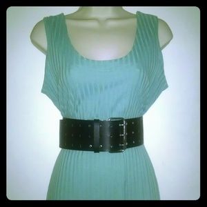 Vintage Ribbed Textured Tank Dress